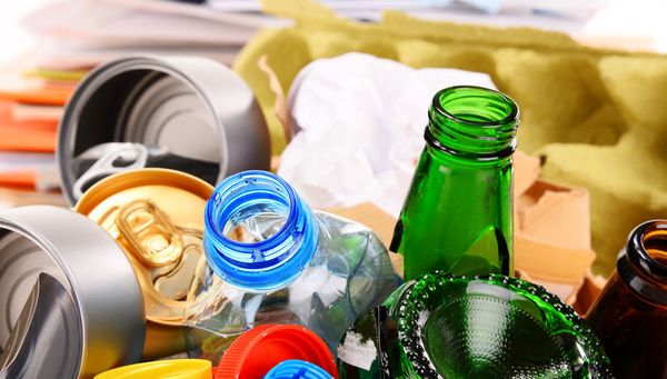 Müll - Flaschen und Dosen